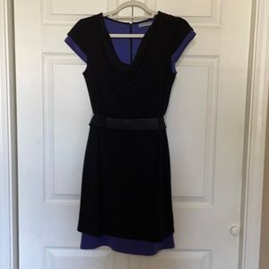 Marc New York  Size 6 purple and black dress
